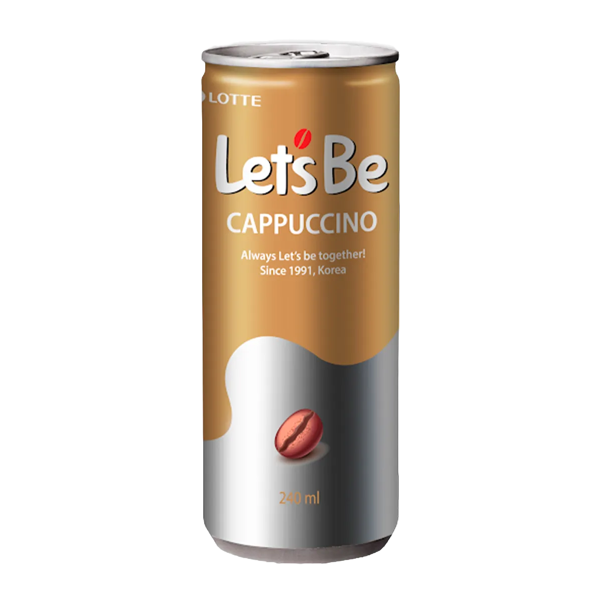 Café Coreano Let’s Be Capuchino Lotte 240ml - La Coreanita -Ramen y mas!