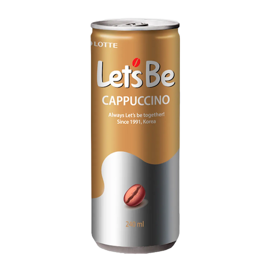 Café Coreano Let’s Be Capuchino Lotte 240ml - La Coreanita -Ramen y mas!